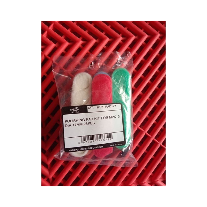 Shinemate 17mm Pad kit for Mini polisher Kit