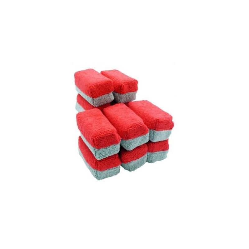Saver Microfiber Applicator - Red/Grey Mini