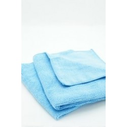 Short Pile 380GSM Microfiber Towel, Red 16" x 16"