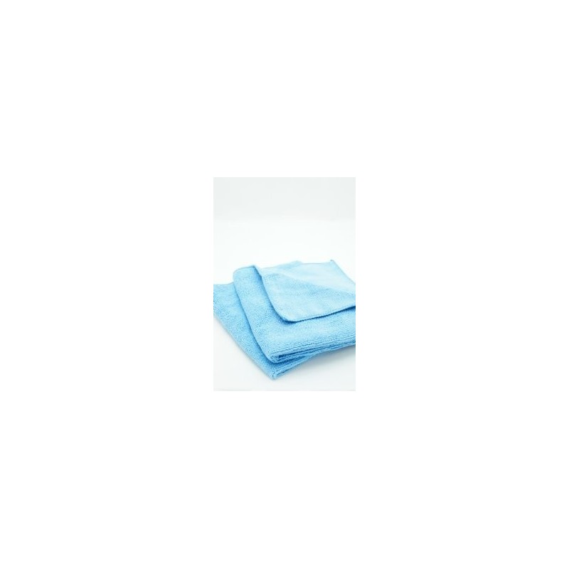 Short Pile 380GSM Microfiber Towel, Red 16" x 16"