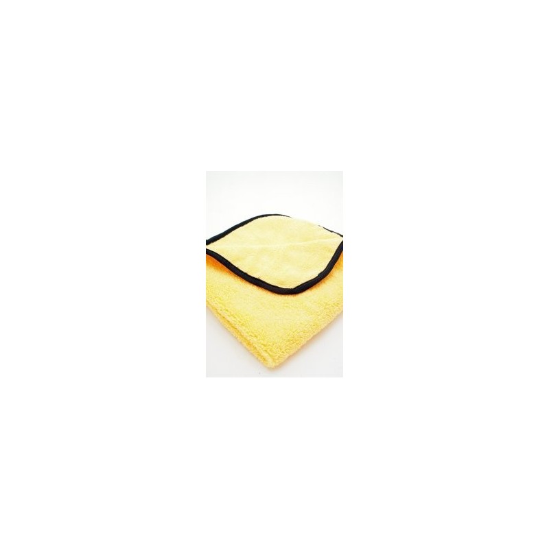 Dual Pile 400GSM Microfiber Towel - Gold, 16" x 16"