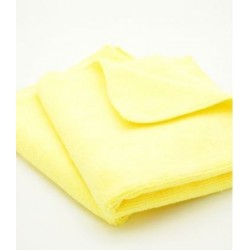 Short Pile 380GSM Microfiber Towel, Yellow