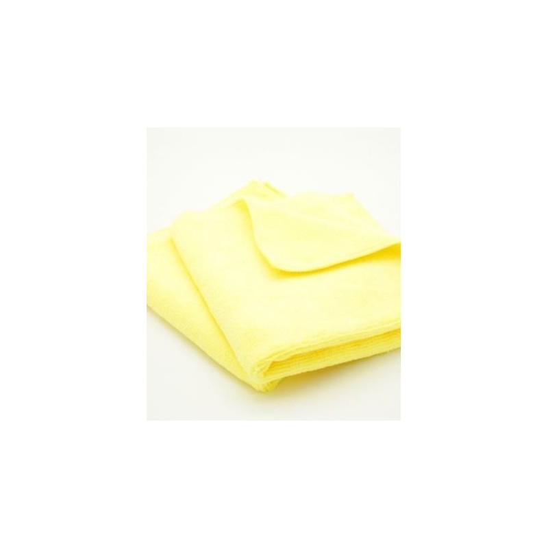Short Pile 380GSM Microfiber Towel, Yellow
