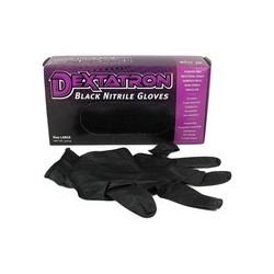 Dextron Black Nitrile Powder Free Gloves