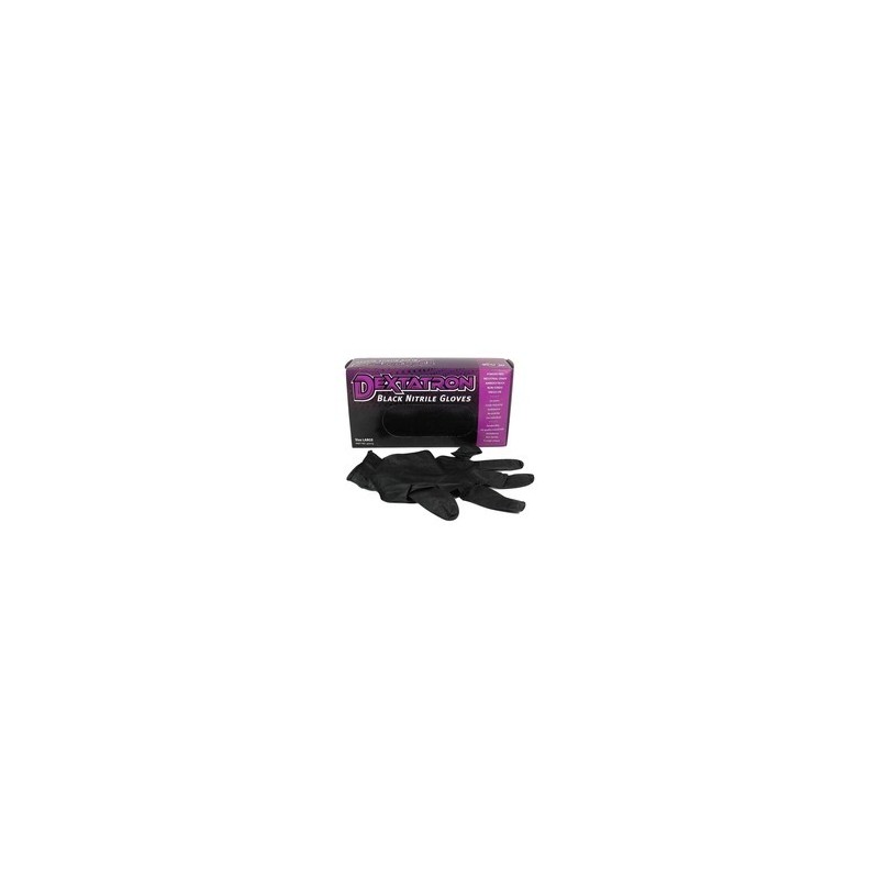 Dextron Black Nitrile Powder Free Gloves